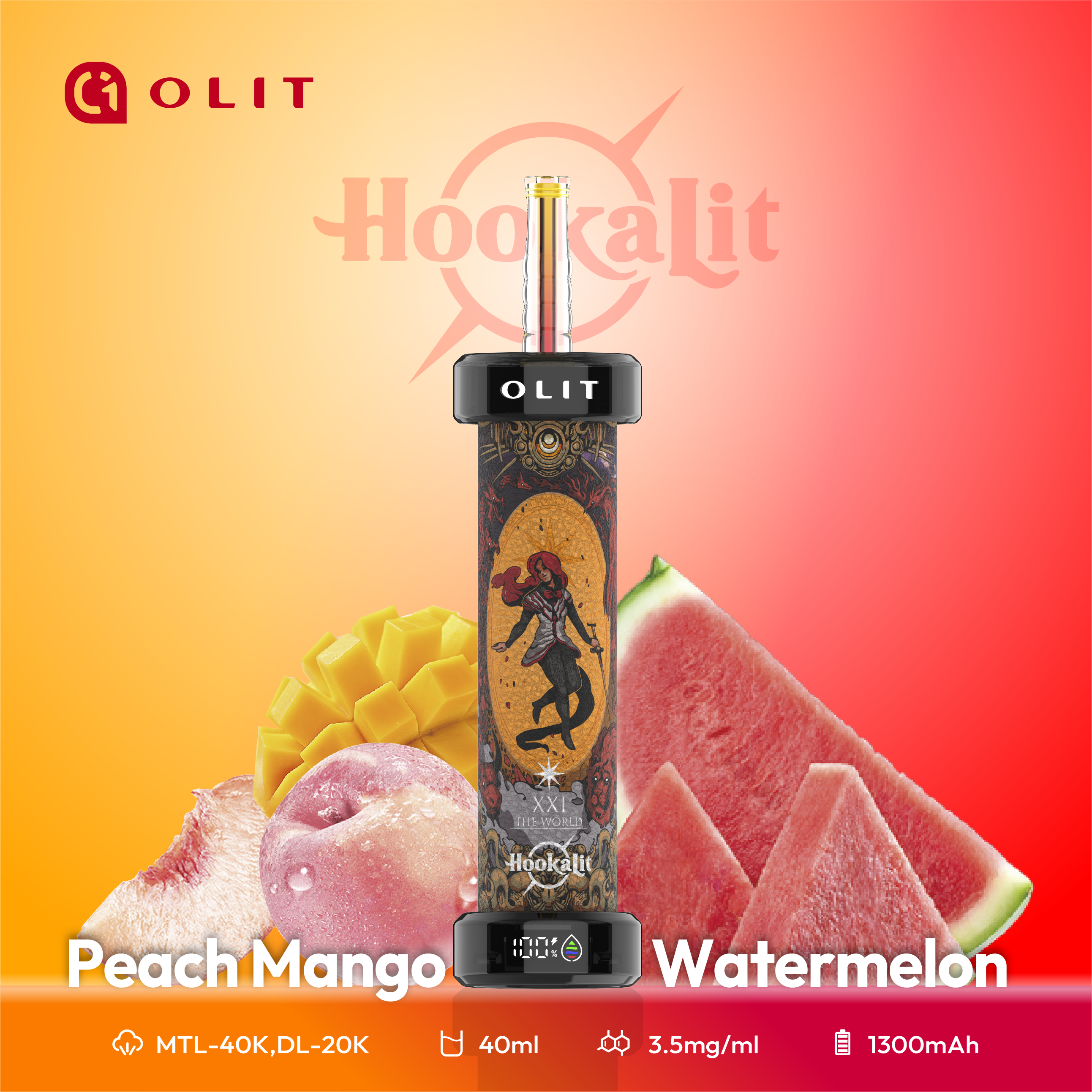 OLIT HOOKALIT 40000 DISPOSABLE DEVICE - 40000 PUFFS Empire Wholesale OLIT HOOKALIT 40000 DISPOSABLE DEVICE - 40000 PUFFS Empire Wholesale