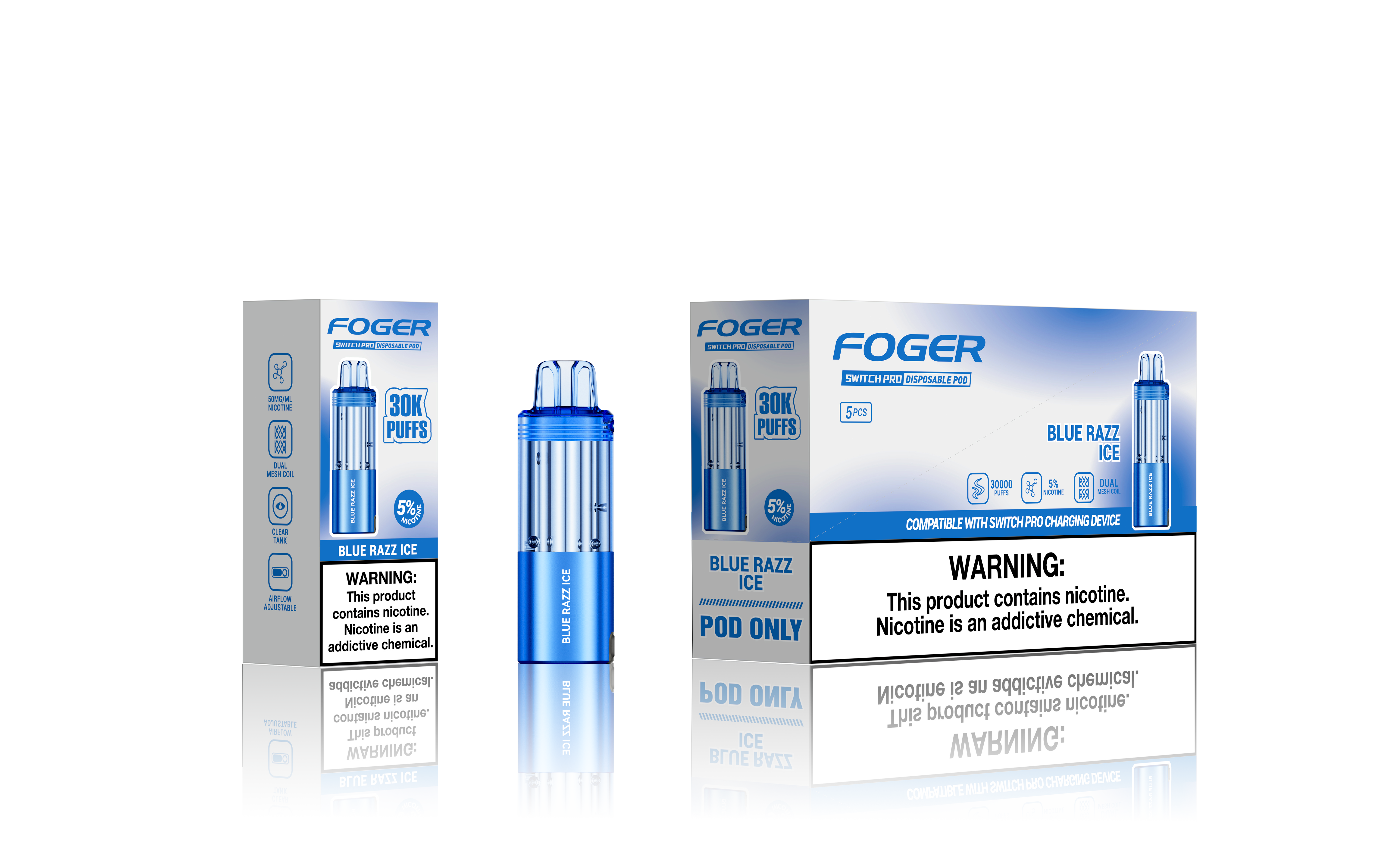 FOGER SWITCH PRO 5% 30K PUFFS DISPOSABLE POD