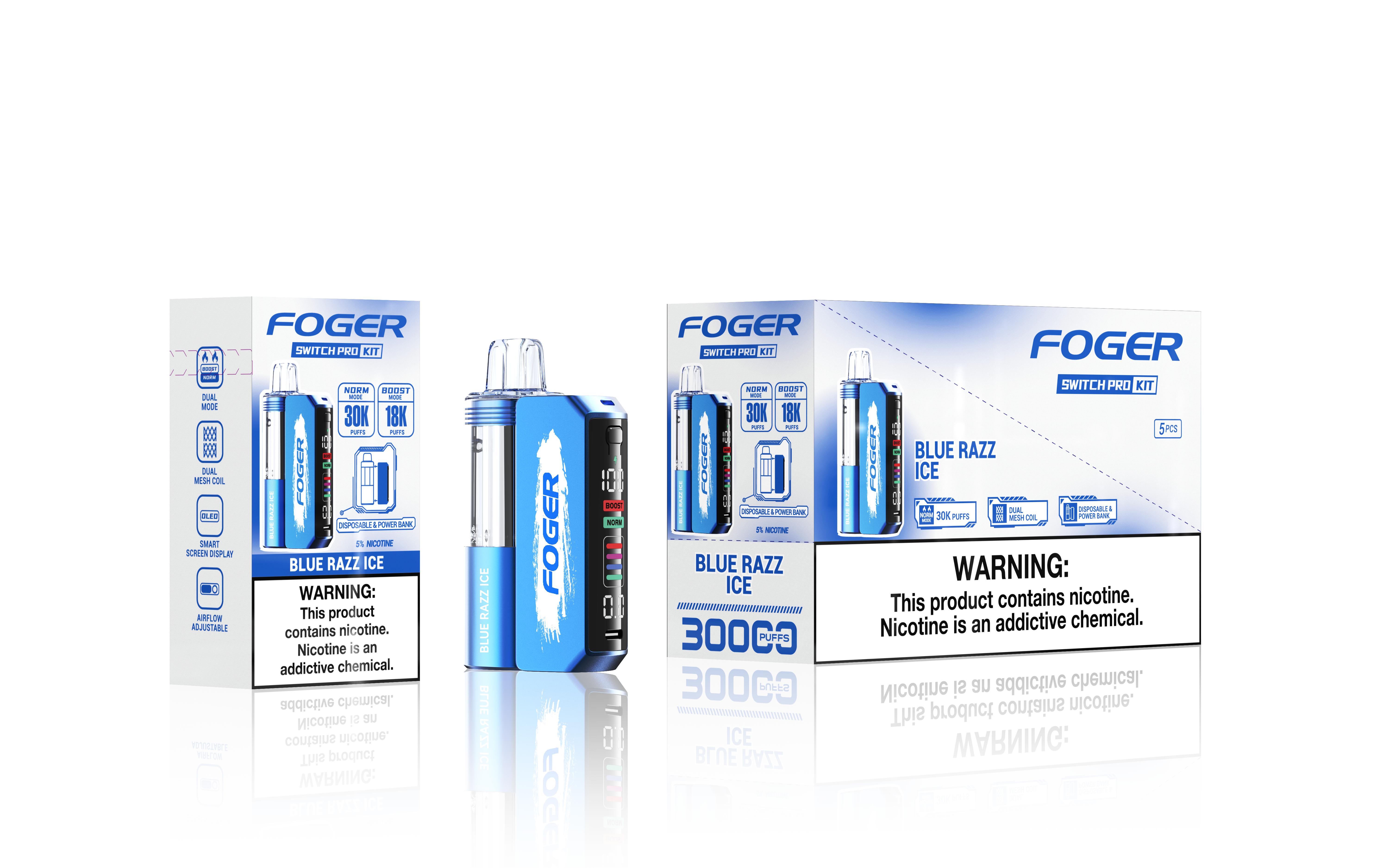FOGER SWITCH PRO 5% 30K PUFFS DISPOSABLE KIT