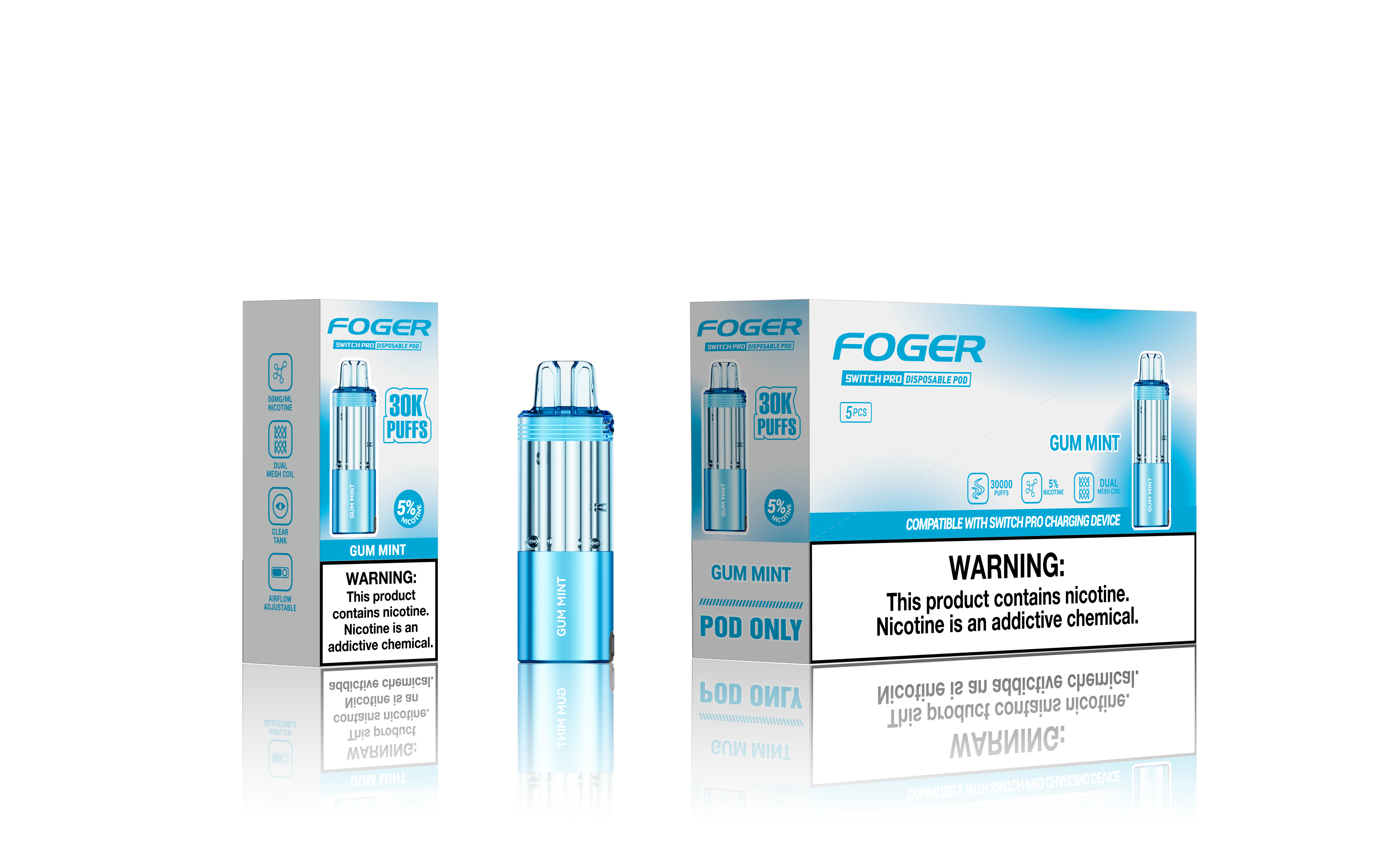 FOGER SWITCH PRO 5% 30K PUFFS DISPOSABLE POD Empire Wholesale FOGER SWITCH PRO 5% 30K PUFFS DISPOSABLE POD Empire Wholesale
