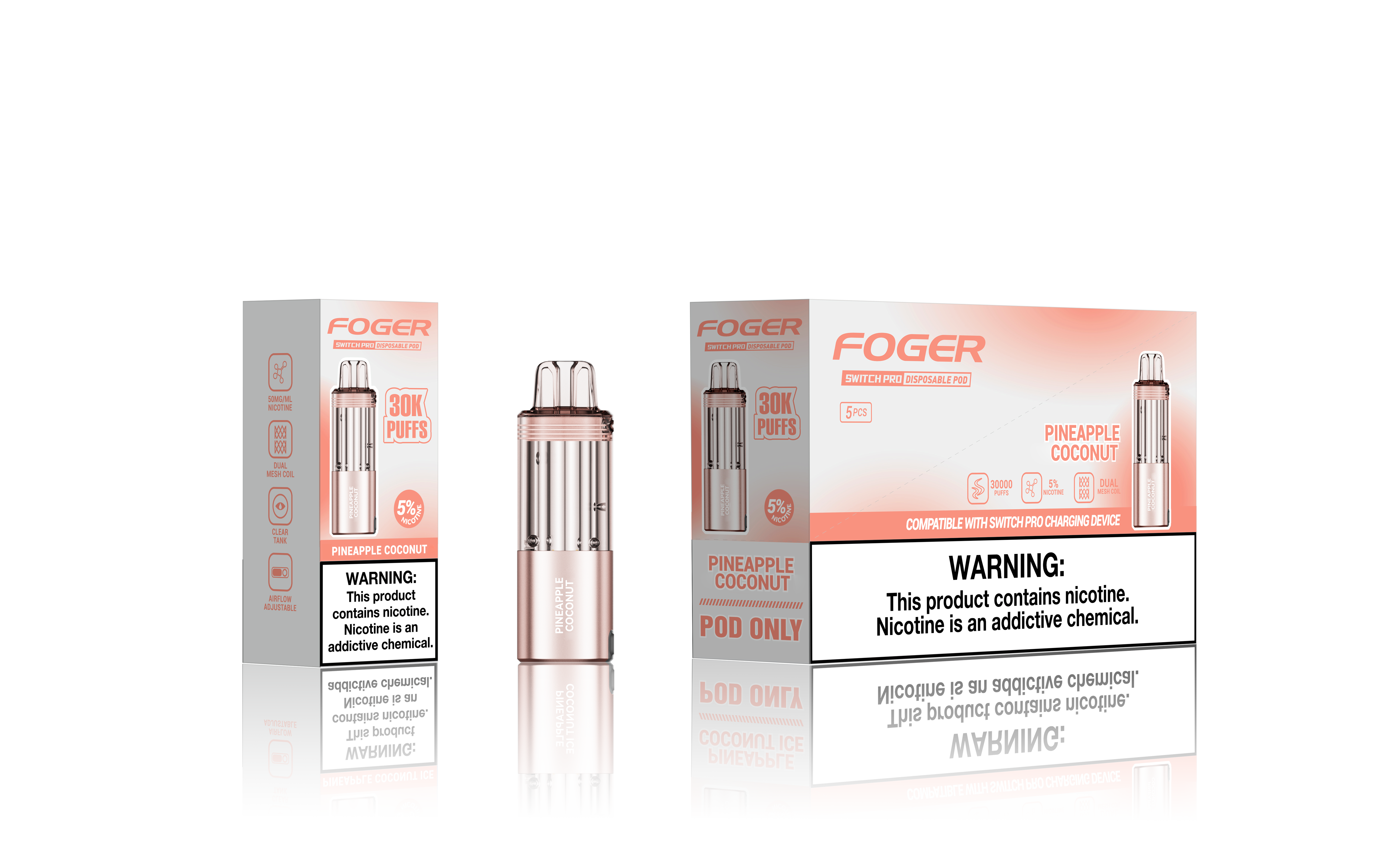 FOGER SWITCH PRO 5% 30K PUFFS DISPOSABLE POD Empire Wholesale FOGER SWITCH PRO 5% 30K PUFFS DISPOSABLE POD Empire Wholesale