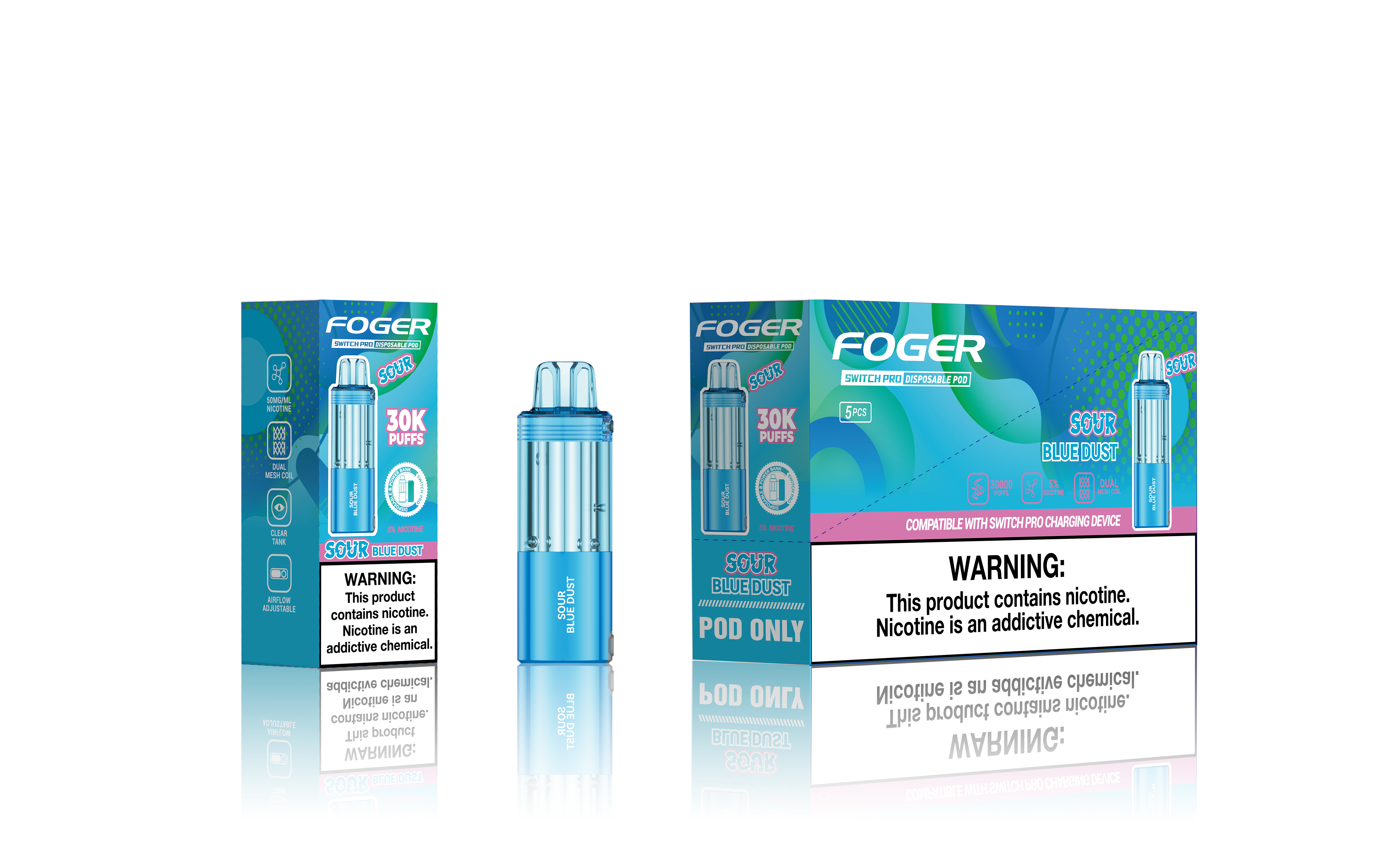 FOGER SWITCH PRO 5% 30K PUFFS DISPOSABLE POD Empire Wholesale FOGER SWITCH PRO 5% 30K PUFFS DISPOSABLE POD Empire Wholesale