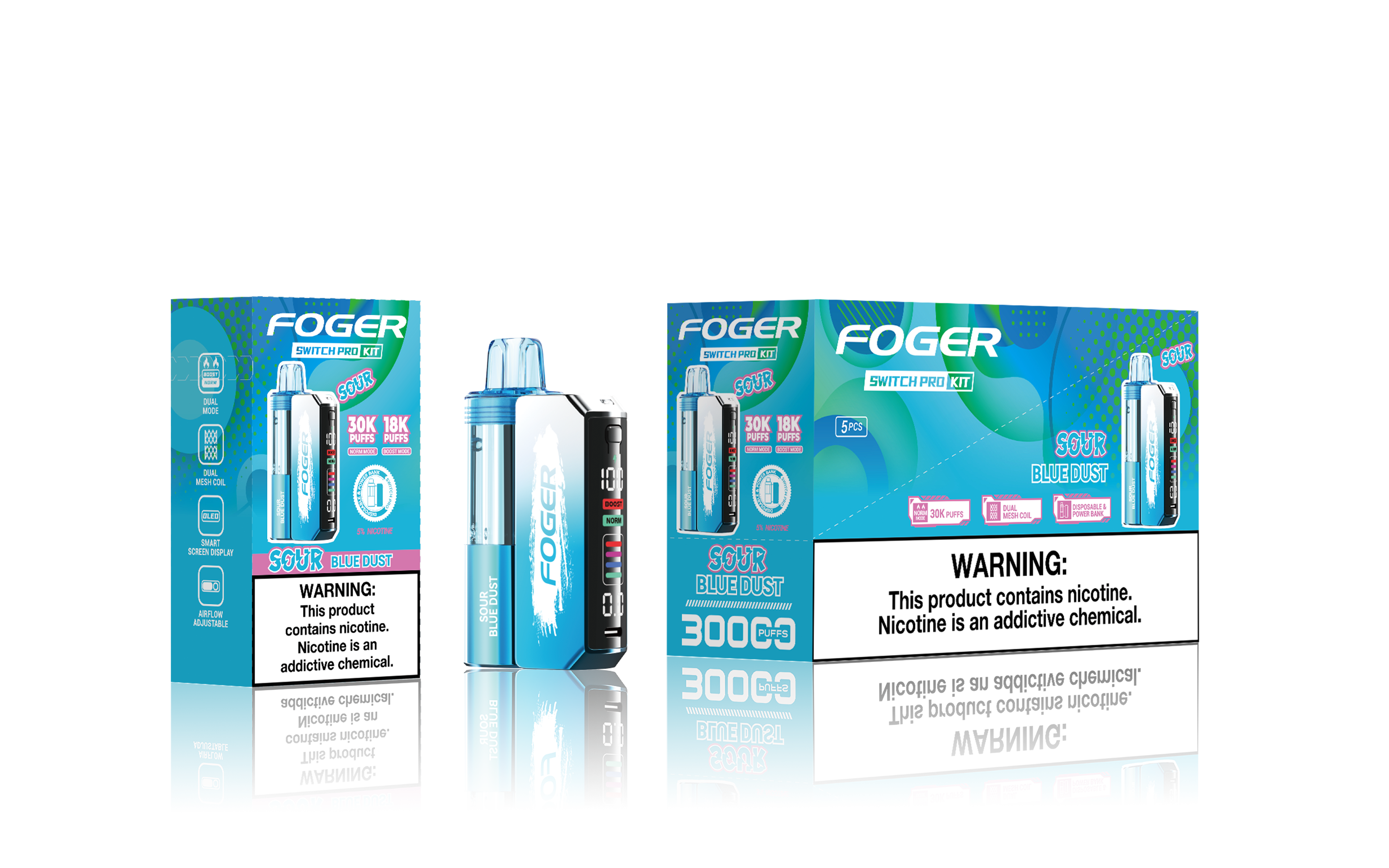 FOGER SWITCH PRO 5% 30K PUFFS DISPOSABLE KIT Empire Wholesale FOGER SWITCH PRO 5% 30K PUFFS DISPOSABLE KIT Empire Wholesale