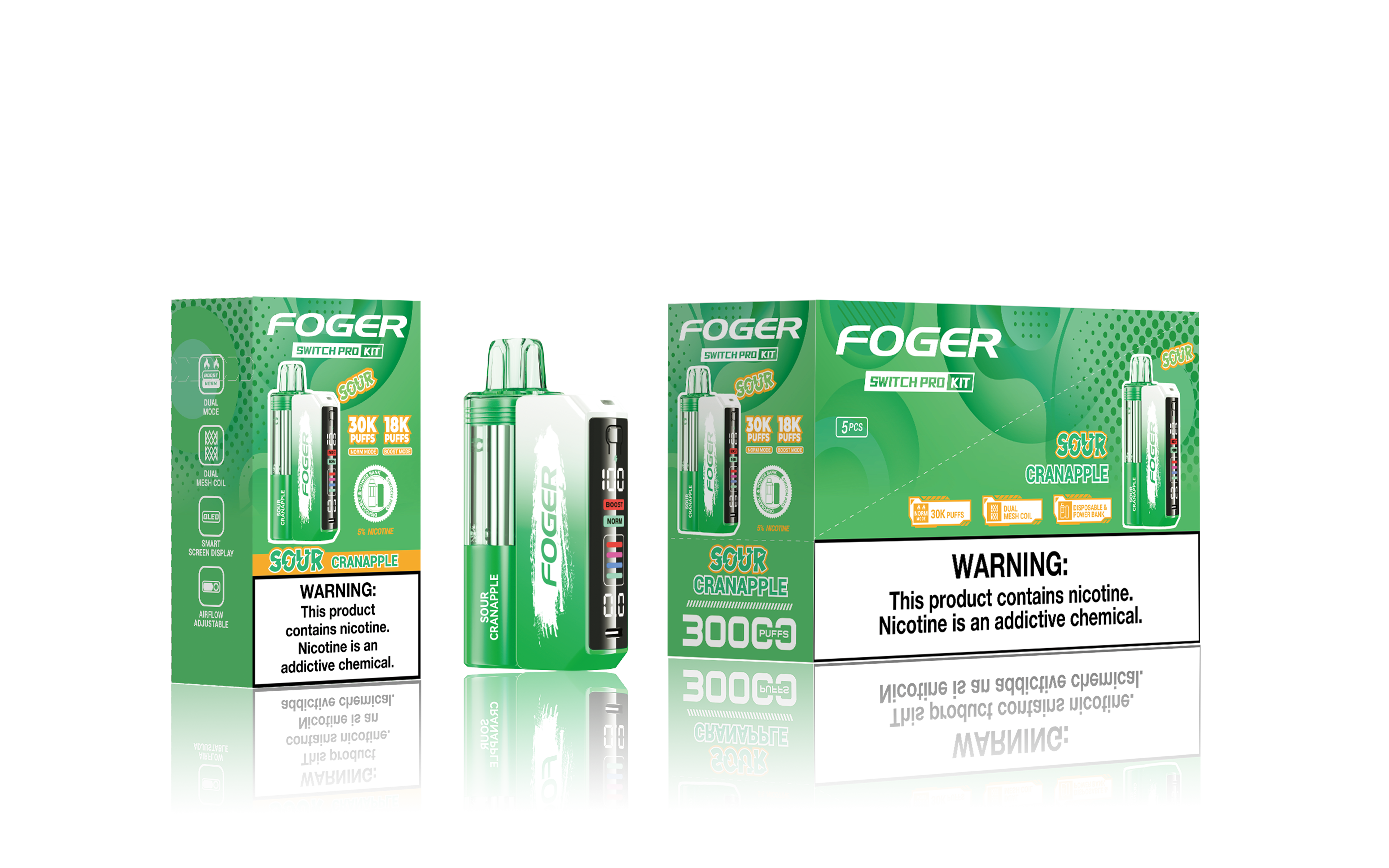 FOGER SWITCH PRO 5% 30K PUFFS DISPOSABLE KIT Empire Wholesale FOGER SWITCH PRO 5% 30K PUFFS DISPOSABLE KIT Empire Wholesale