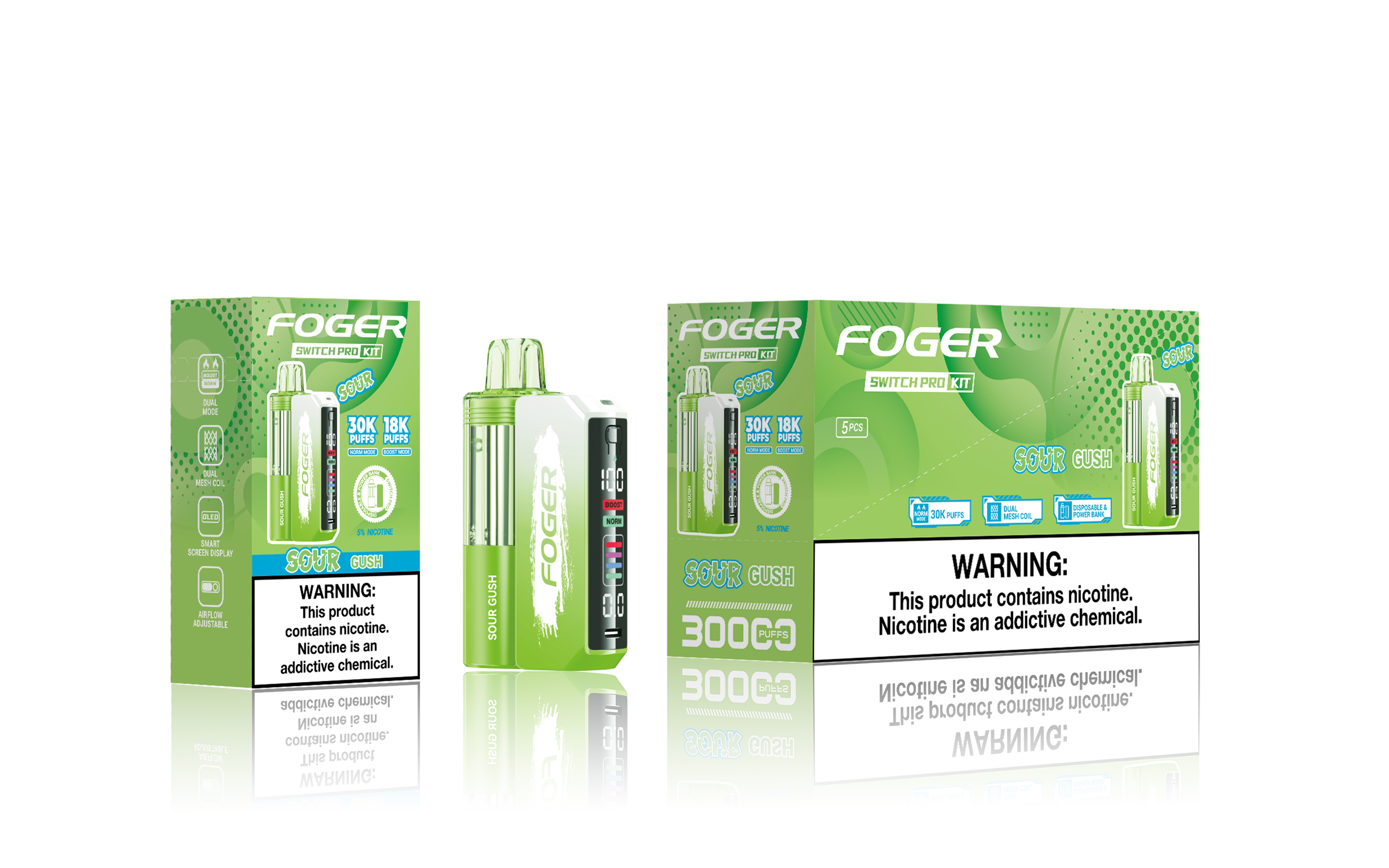 FOGER SWITCH PRO 5% 30K PUFFS DISPOSABLE KIT Empire Wholesale FOGER SWITCH PRO 5% 30K PUFFS DISPOSABLE KIT Empire Wholesale