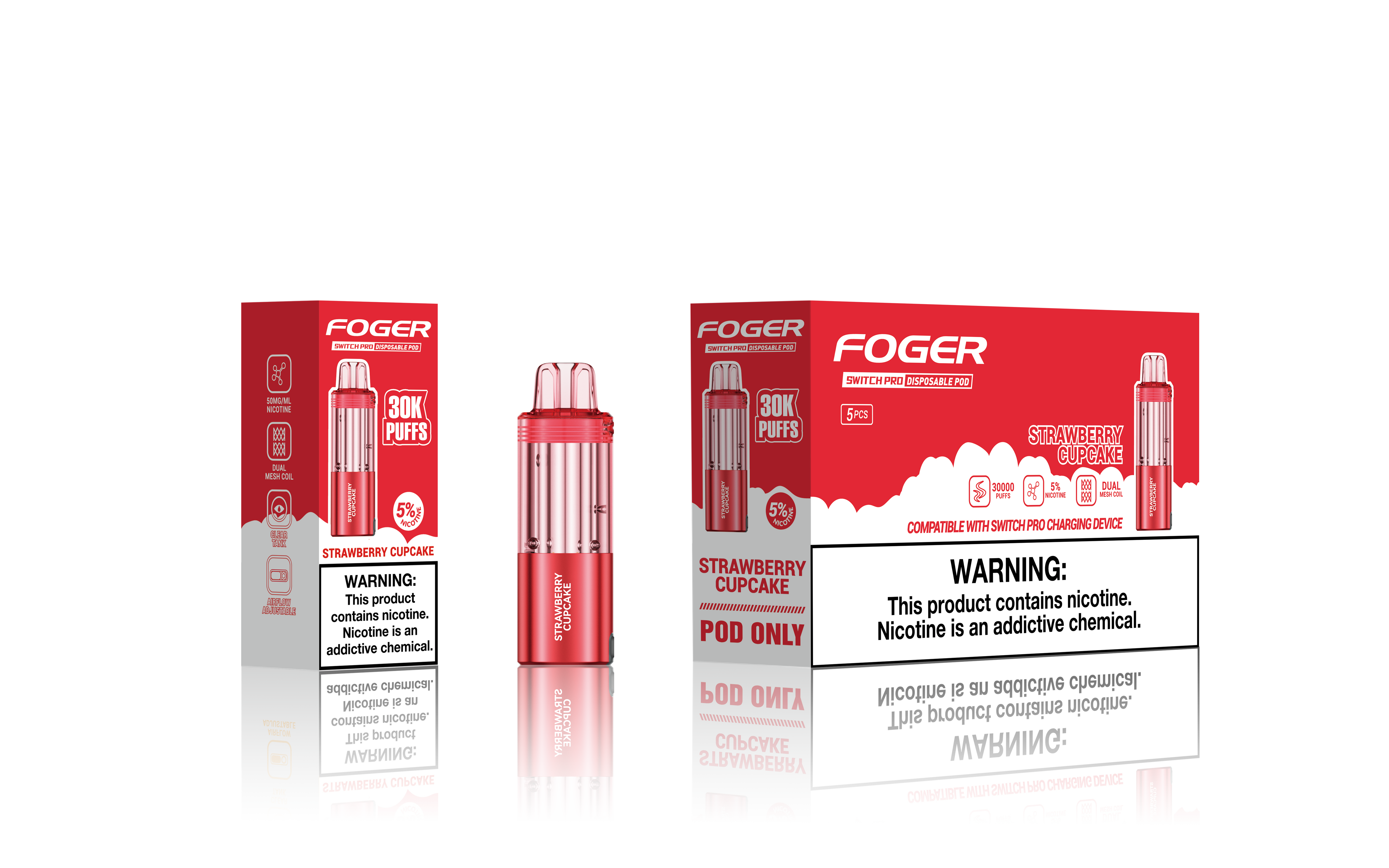 FOGER SWITCH PRO 5% 30K PUFFS DISPOSABLE POD Empire Wholesale FOGER SWITCH PRO 5% 30K PUFFS DISPOSABLE POD Empire Wholesale
