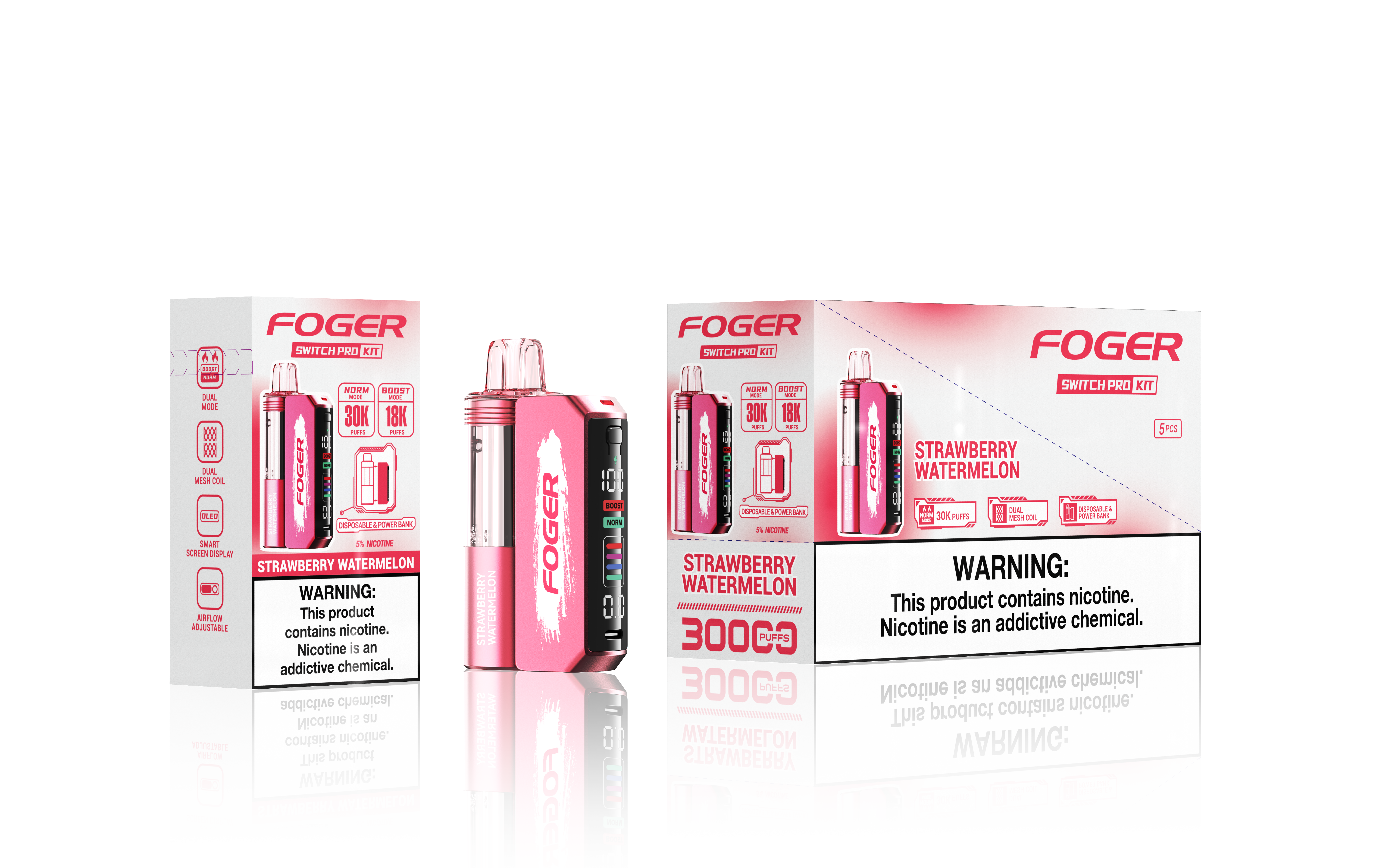 FOGER SWITCH PRO 5% 30K PUFFS DISPOSABLE KIT Empire Wholesale FOGER SWITCH PRO 5% 30K PUFFS DISPOSABLE KIT Empire Wholesale