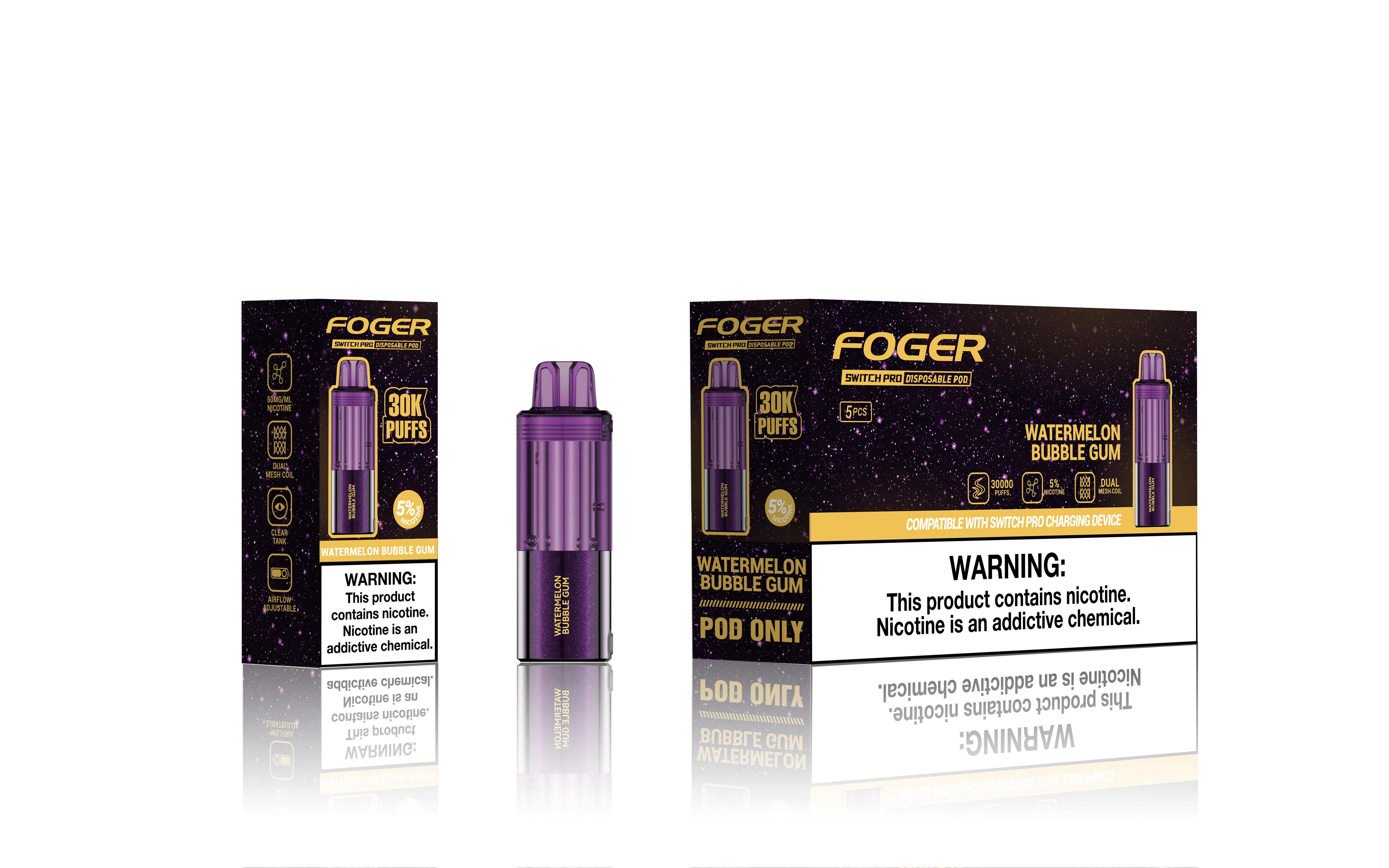 FOGER SWITCH PRO 5% 30K PUFFS DISPOSABLE POD Empire Wholesale FOGER SWITCH PRO 5% 30K PUFFS DISPOSABLE POD Empire Wholesale
