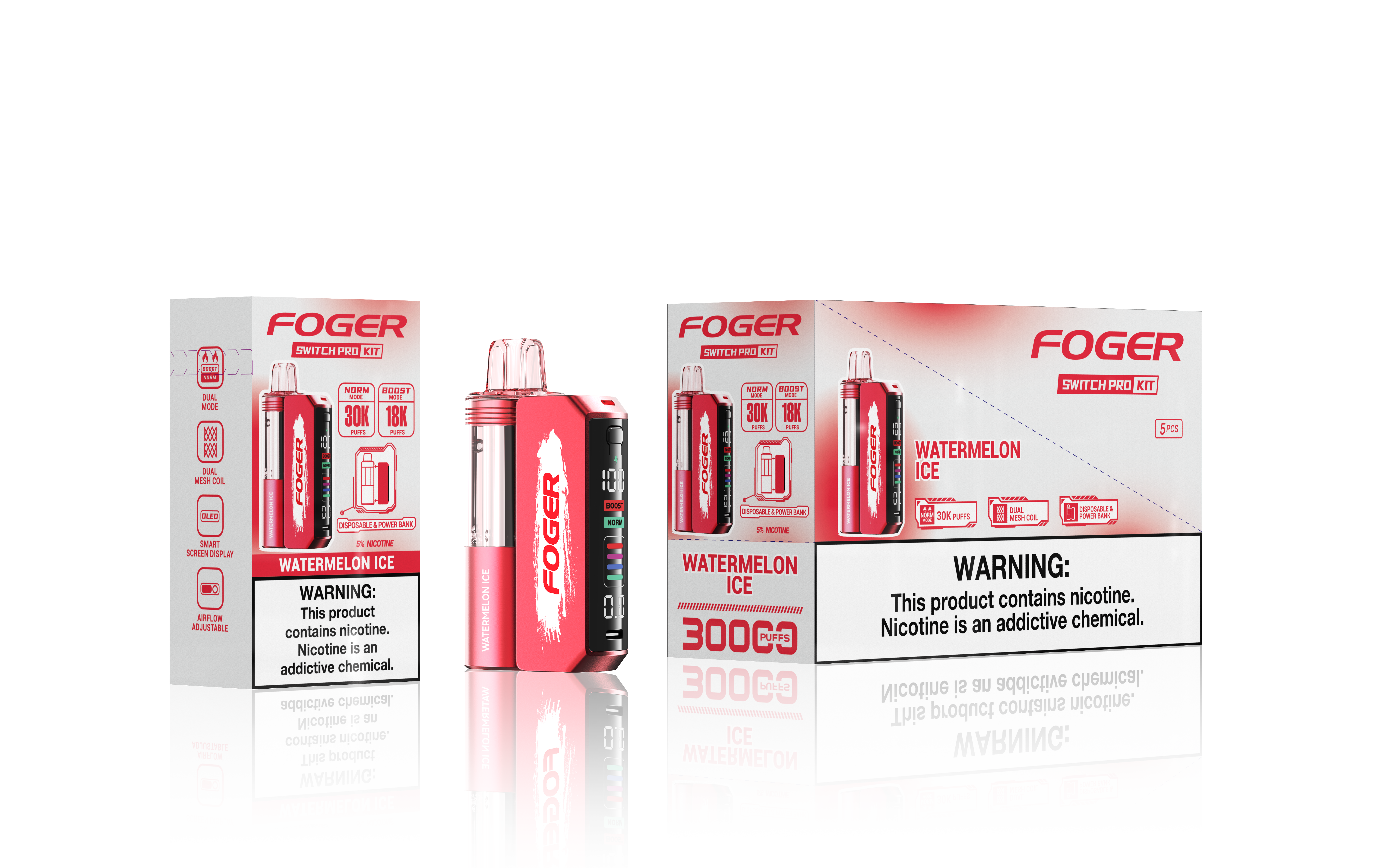 FOGER SWITCH PRO 5% 30K PUFFS DISPOSABLE KIT Empire Wholesale FOGER SWITCH PRO 5% 30K PUFFS DISPOSABLE KIT Empire Wholesale