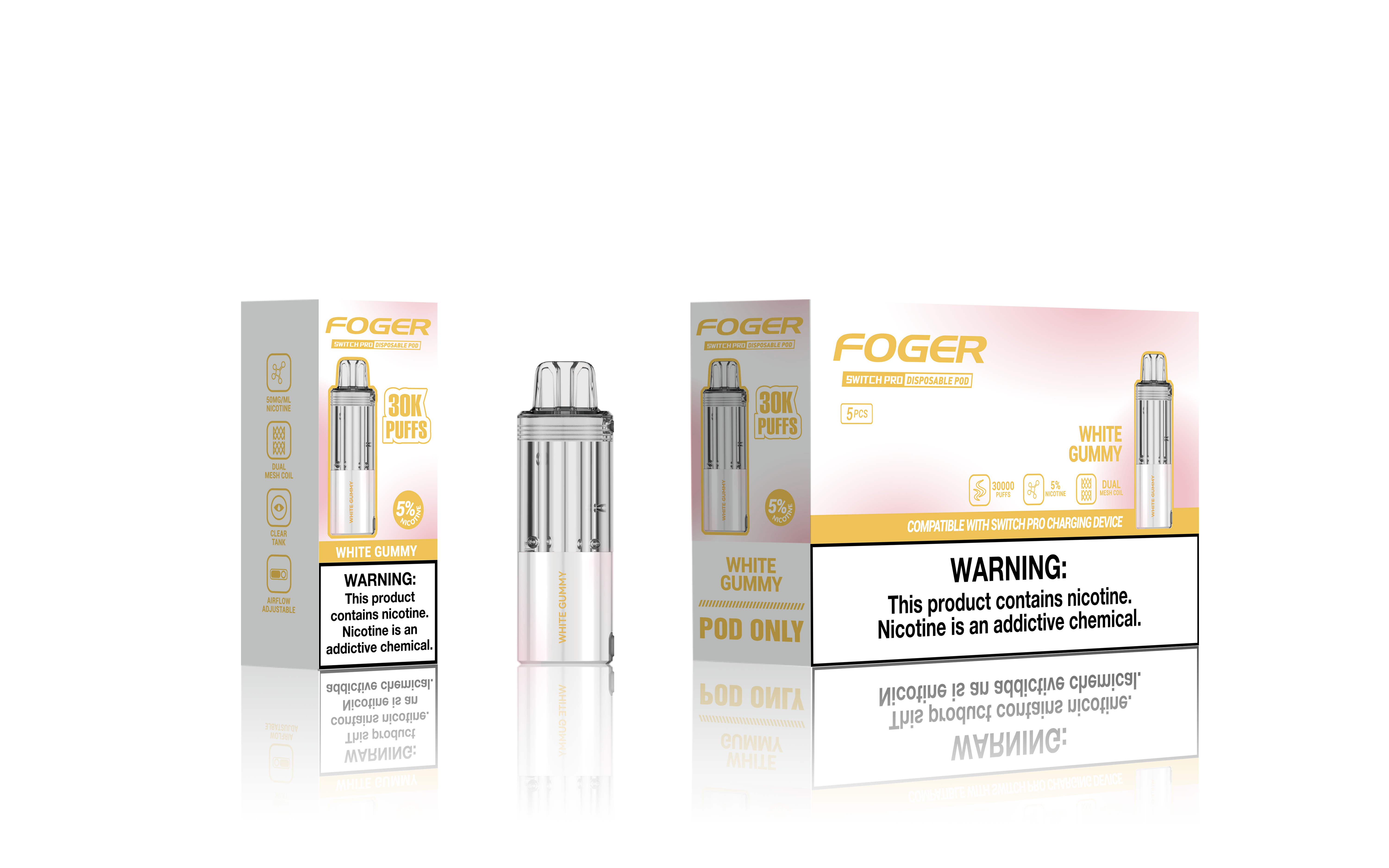 FOGER SWITCH PRO 5% 30K PUFFS DISPOSABLE POD Empire Wholesale FOGER SWITCH PRO 5% 30K PUFFS DISPOSABLE POD Empire Wholesale